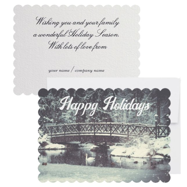 Winter wonderland Happy Holidays Card (Creator Uploaded)