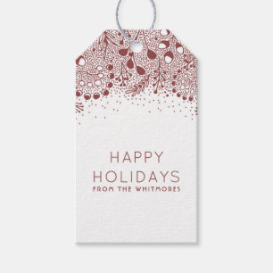 Winter Wonderland Happy Holidays Gift Tags