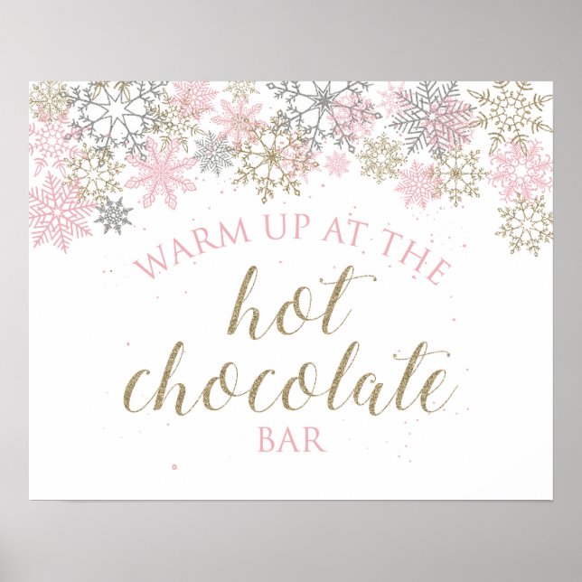 Winter Wonderland Hot Chocolate Bar Sign (Front)