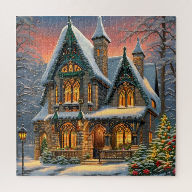 Winter Wonderland House Jigsaw Puzzle (Vertical)