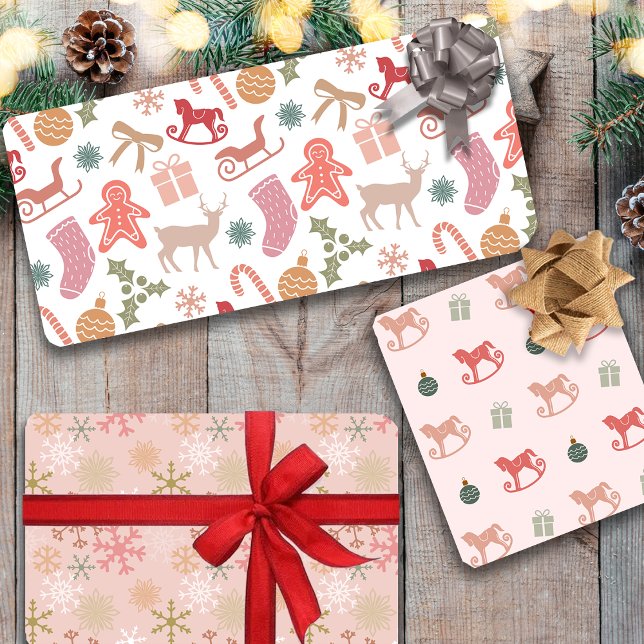 Winter Wonderland in Pink Wrapping Paper Sheet (Creator Uploaded)
