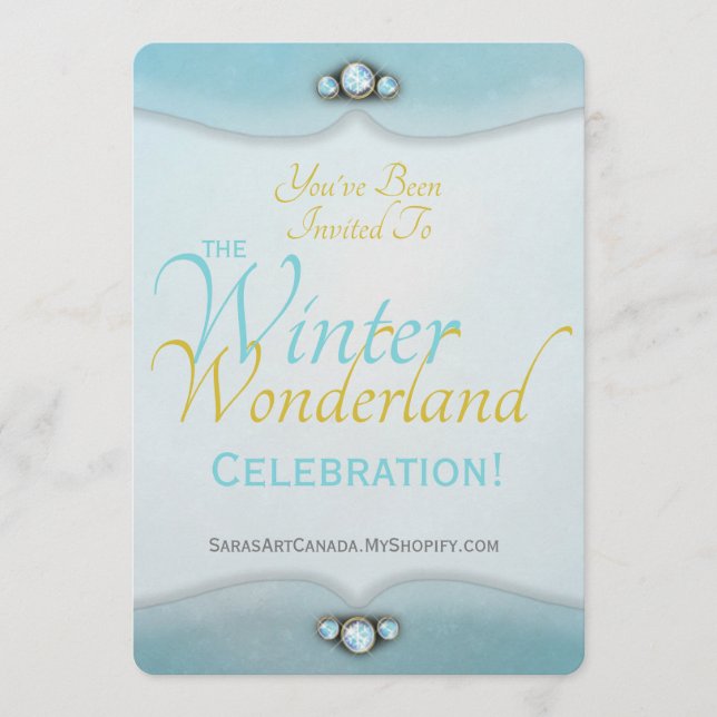 Winter Wonderland Invitation (Front)