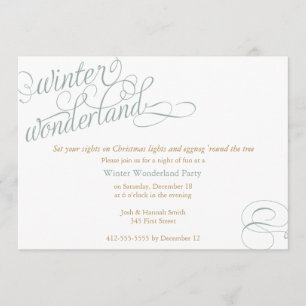 Winter Wonderland Invitation