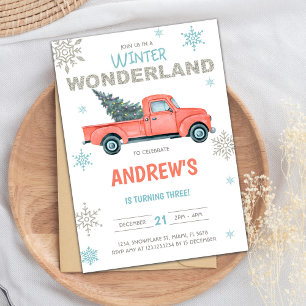 Winter Wonderland Invitation, Winter Invitation, S Invitation