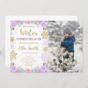 Winter Wonderland Invitation With photo