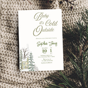 Winter Wonderland Invite Baby Shower Invitation
