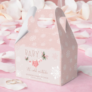 Winter Wonderland It's Cold Outside Baby Shower Favour Box