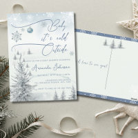 Winter Wonderland Its Cold Outside Boy Baby Shower