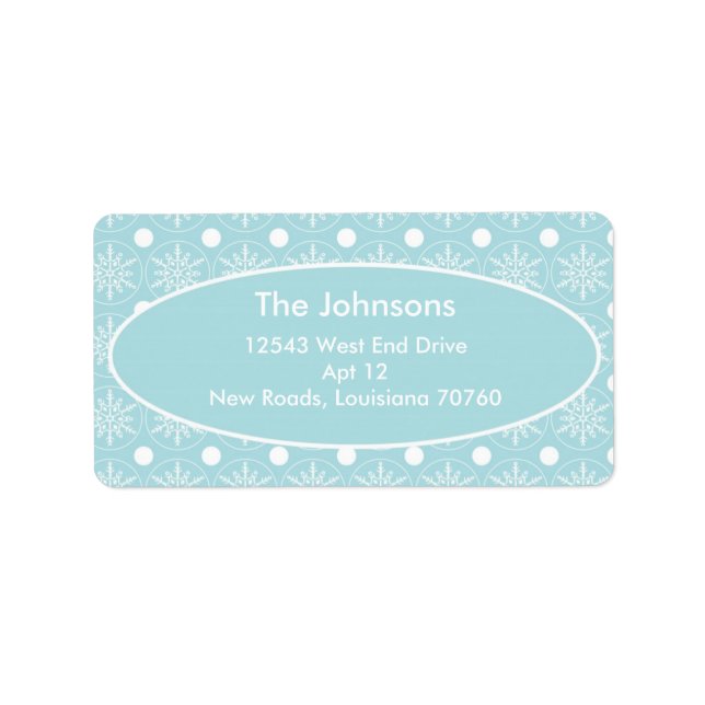 Winter Wonderland Label (Front)