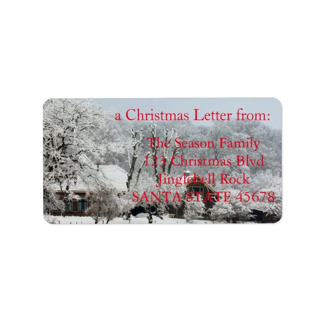 Winter Wonderland Label (Front)