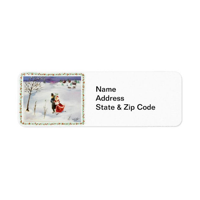 Winter Wonderland Label Return Address Label (Front)