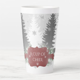 Winter Wonderland Latte Mug - Red