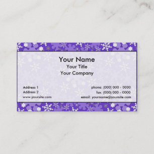 Winter Wonderland Lg Any Colour Business Card