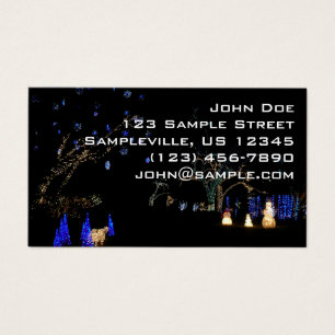 Winter Wonderland Lights Blue and White Holiday