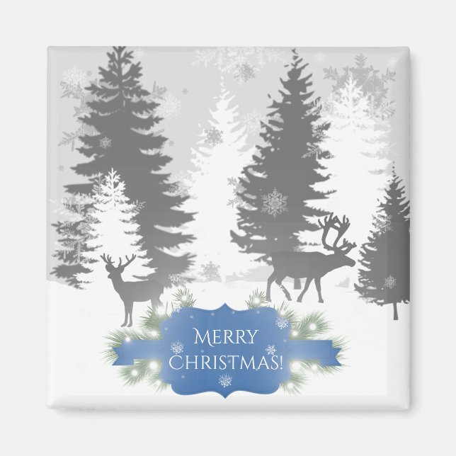 Winter Wonderland Magnet - Blue (Front)