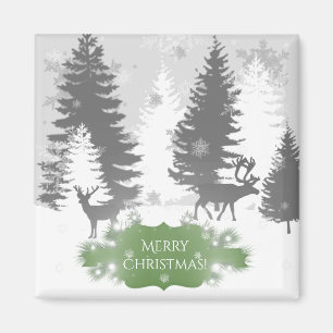 Winter Wonderland Magnet - Green