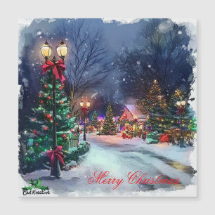 Winter Wonderland Magnetic Christmas Card