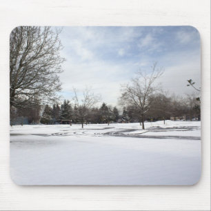 winter wonderland mouse pad