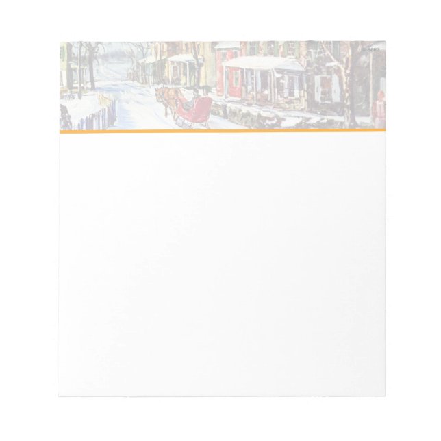 Winter Wonderland Notepad (Front)