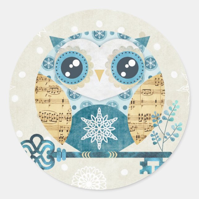Winter Wonderland Owl Stickers (Front)
