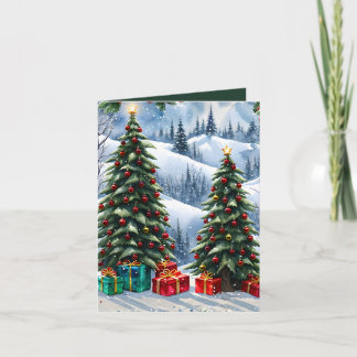Winter Wonderland Photo & Craft Christmas Card 