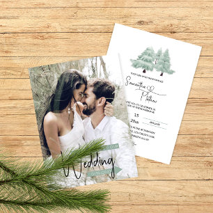 Winter Wonderland Photo Wedding Invitation