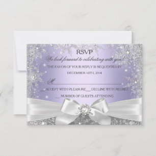 Winter Wonderland Purple RSVP