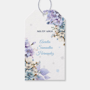 Winter Wonderland Quinceañera Gift Tags