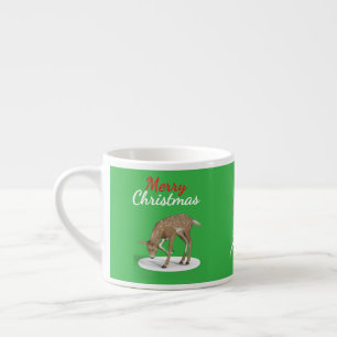 Winter Wonderland Reindeer Merry Christmas Espresso Cup