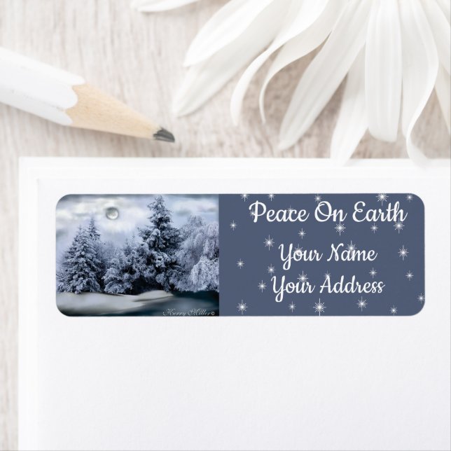 WINTER WONDERLAND RETURN ADDRESS LABEL (Insitu)