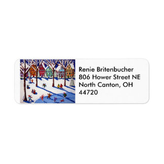 Winter Wonderland Return Address Label