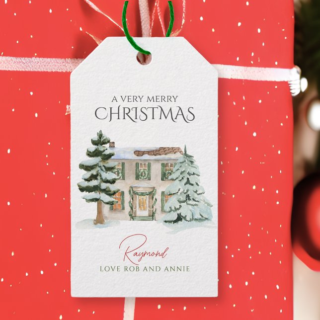 Winter Wonderland Rustic Farmhouse Chritsmas Gift Tags (Creator Uploaded)