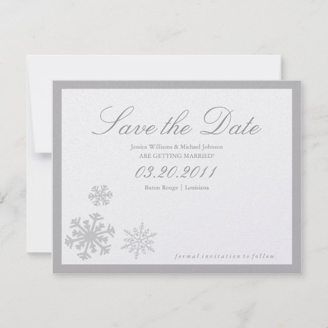 Winter Wonderland Save the Date (Front)