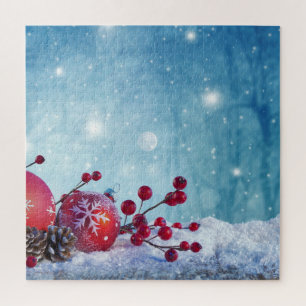 Winter Wonderland Scene Jigsaw Puzzle