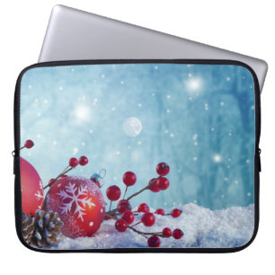 Winter Wonderland Scene Laptop Sleeve
