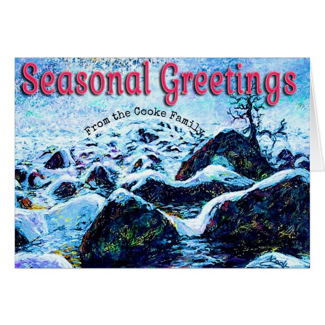 Winter Wonderland Seasonal Greetings (Front Horizontal)