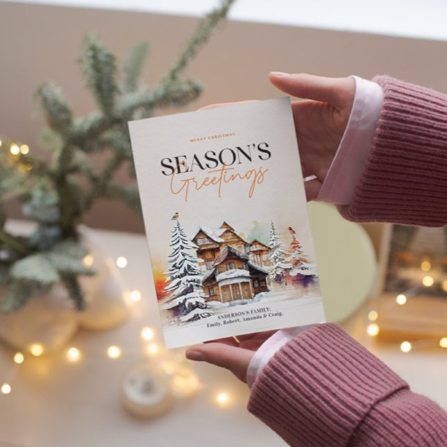 Winter Wonderland Season's Greetings Holiday Card (Creator Uploaded)