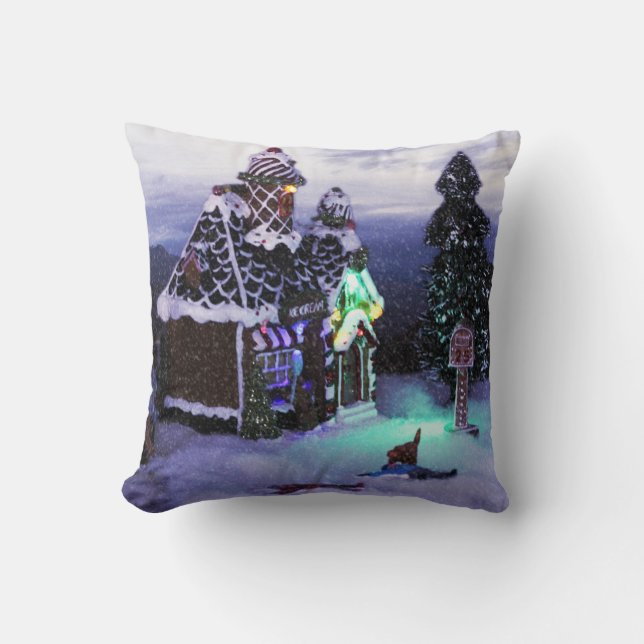 Winter Wonderland Snow Scene 2020 Cushion (Front)