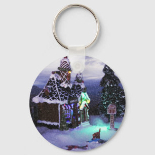 Winter Wonderland Snow Scene 2020 Key Ring