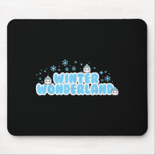 Winter Wonderland Snowball Mouse Pad