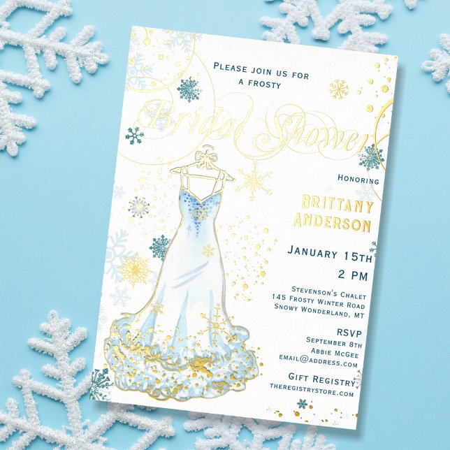 Winter Wonderland Snowflake Dress Bridal Shower (Creator Uploaded)