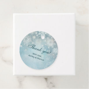 Winter Wonderland Snowflake Favour Tags