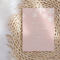 Winter Wonderland Snowflake Girl Baby Shower
