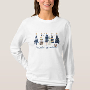 Winter Wonderland - Snowman, Bunny, Squirrel, Snow T-Shirt