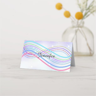 Winter Wonderland Snowy Name Place Holder Card