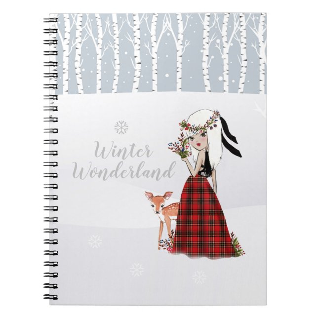 Winter Wonderland spiral Notebook (Front)