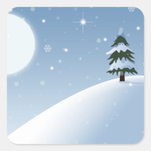 Winter Wonderland Square Sticker