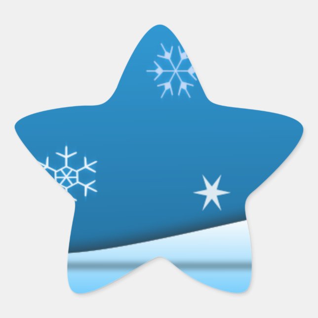 Winter Wonderland Star Sticker (Front)