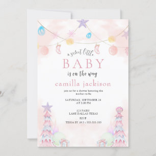 Winter Wonderland Sweet Little Baby Shower  Invitation