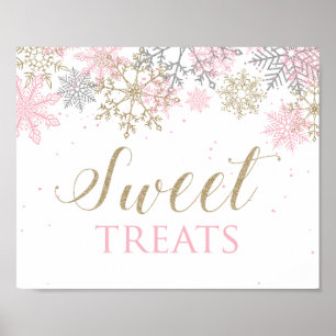 Winter wonderland Sweet Treats Sign